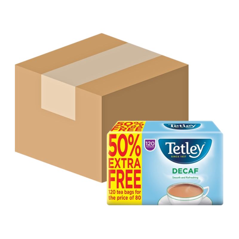 Tetley Tea Bags Decaf 120s (Case of 6)