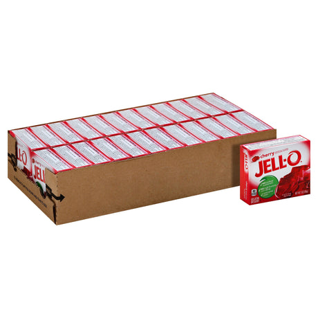 Jell-O Cherry Gelatin 3Oz (85G) (Case of 24)