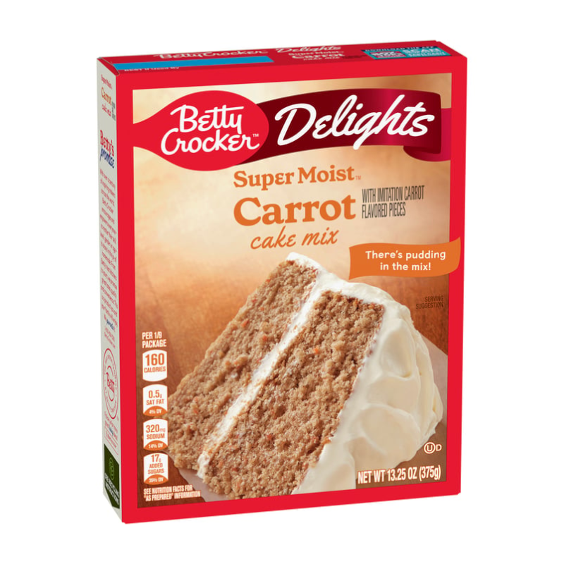 Betty Crocker Delights Super Moist Carrot Cake Mix 13.25oz