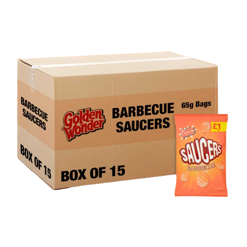 Golden Wonder Saucers Bbq 65G (Case of 15)