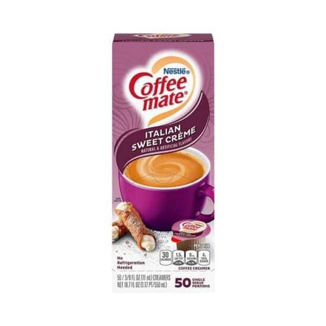 Coffee Mate Italian Sweet Cream Liquid 50 Count 10.60G - World Food Shop