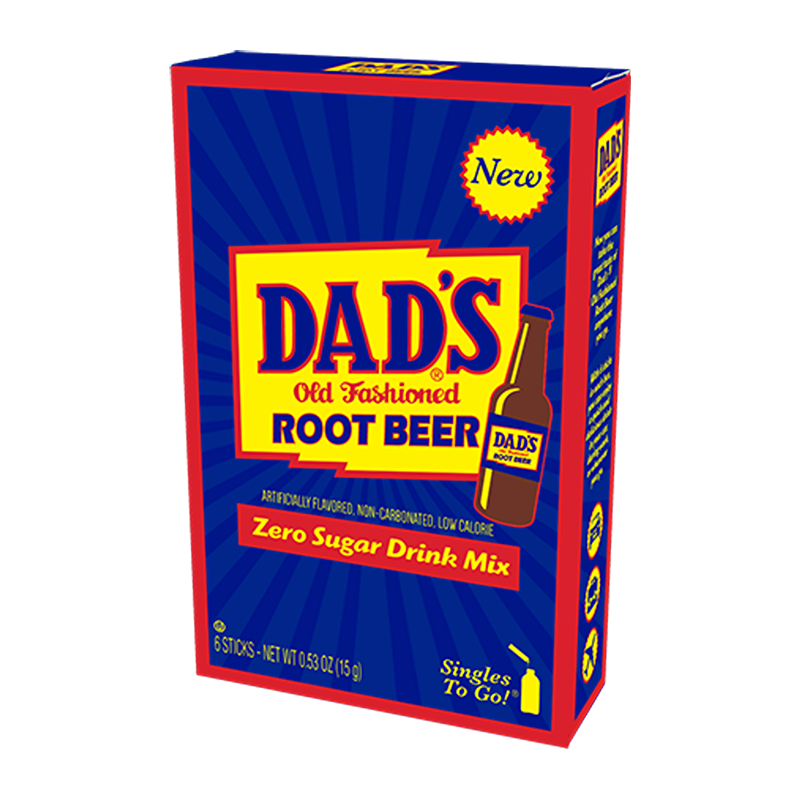 Dads Root Beer Zero Sugar Drink Mix 0.53oz (15G)