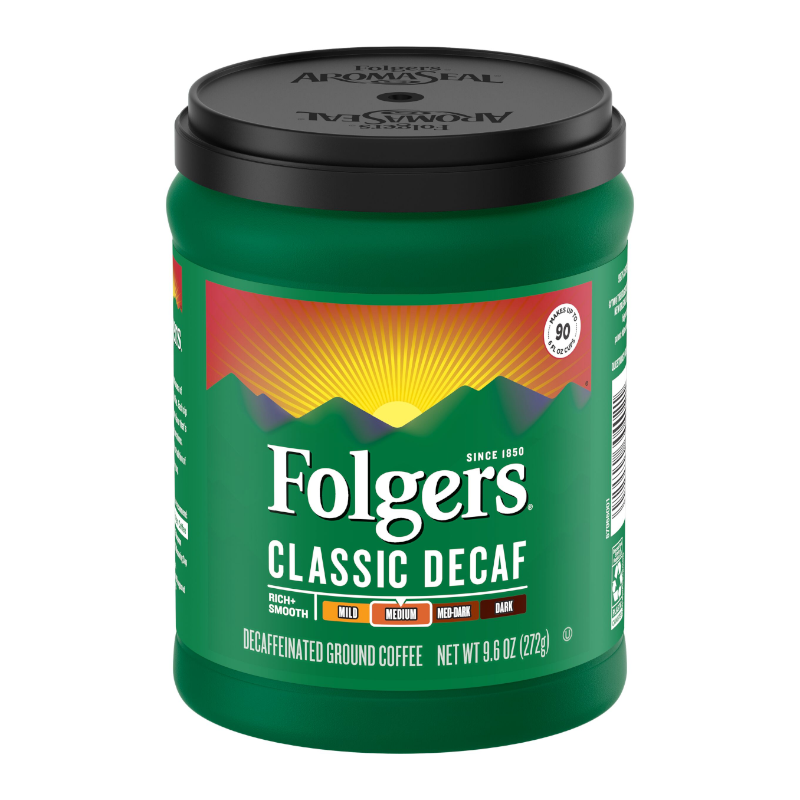 Folgers Classic Roast Decaf Coffee 9.6oz (272g)