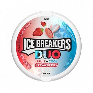 Ice Breakers DUO Strawberry Mints 3oz (Case of 8)