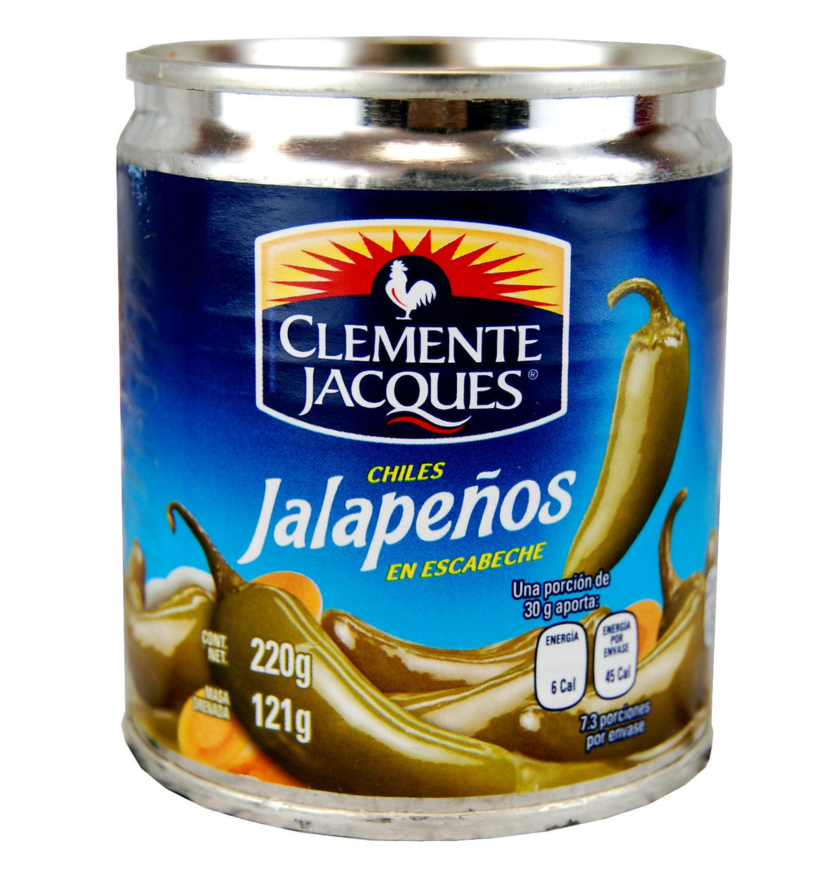 Clemente Jacques Jalapeno Chillies Whole 220G