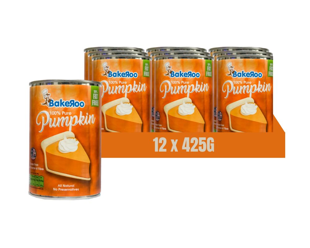 Bakeroo 100% Pure Pumpkin 425G (15Oz) (Case of 12)