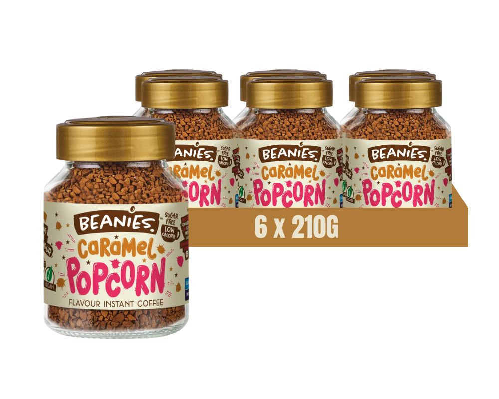 Beanies Coffee Caramel Popcorn 50G (Case of 6)