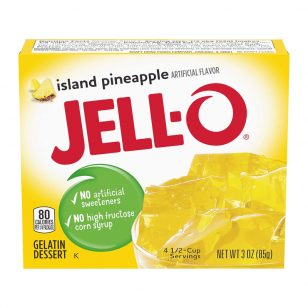 Jell-O Island Pineapple Gelatin 3oz (Case of 24)