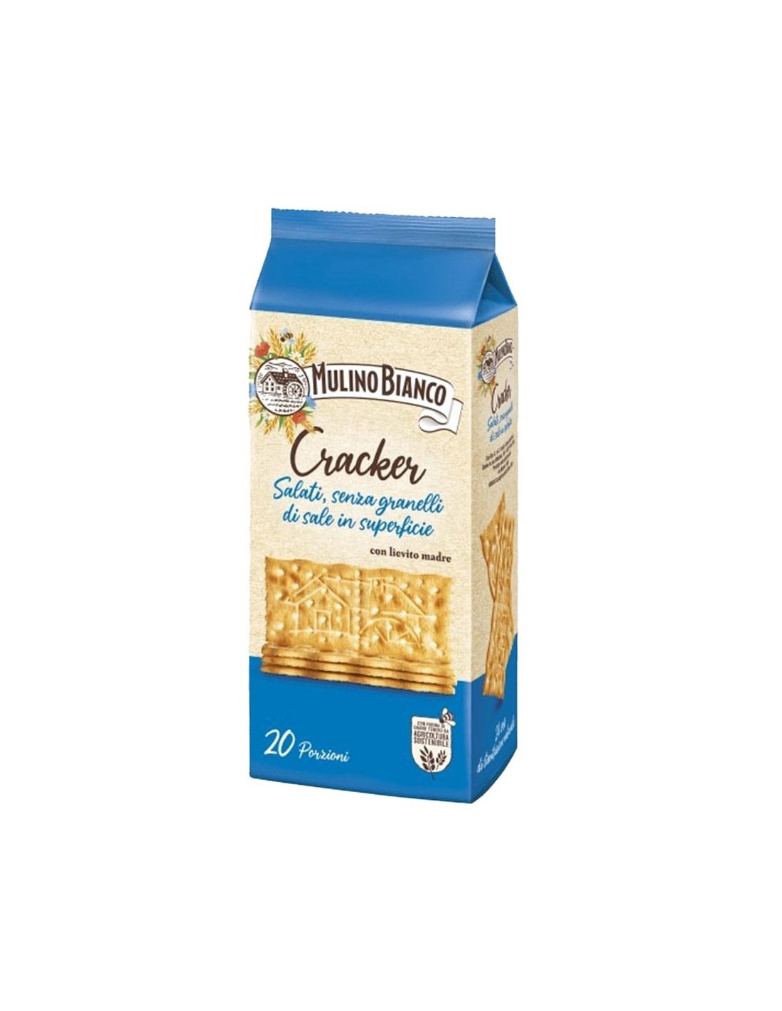 Mulino Bianco Barilla Crackers Non Salati (Unsalted Crackers) 500G