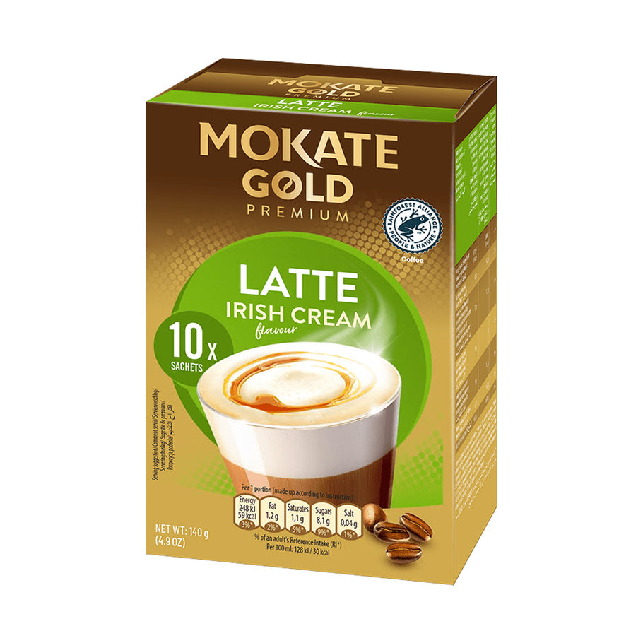 Mokate Gold Premium Irish Latte 10 Pack 140G (Case of 12)