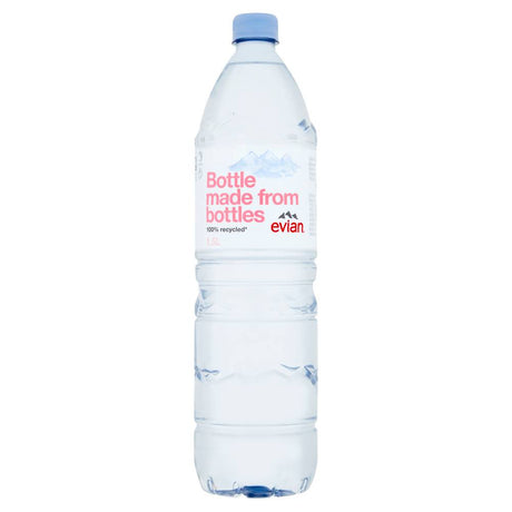 Evian Natural Mineral Water 1.5ltr (Case of 8)