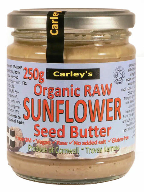 Carley's Organic Sunflower Seed Butter 250G (Case of 6)