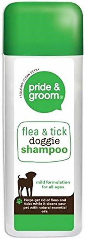 Pride & Groom Flea & Tick Dog Shampoo 300ML (Case of 12)