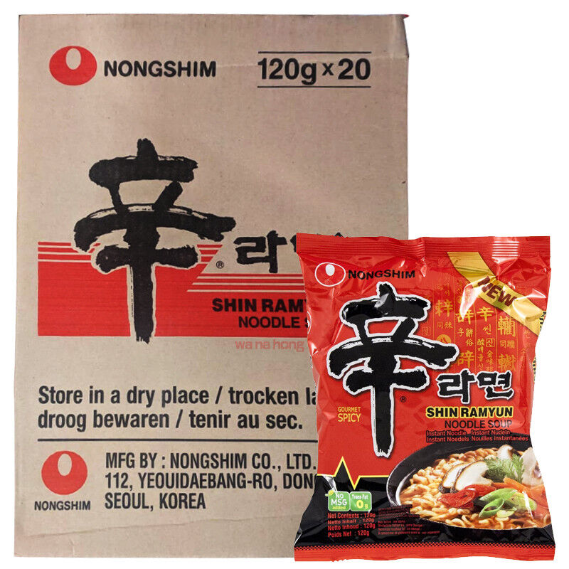 Nongshim Shin Ramyun 120G (Case of 20) **Expiry May 2025**