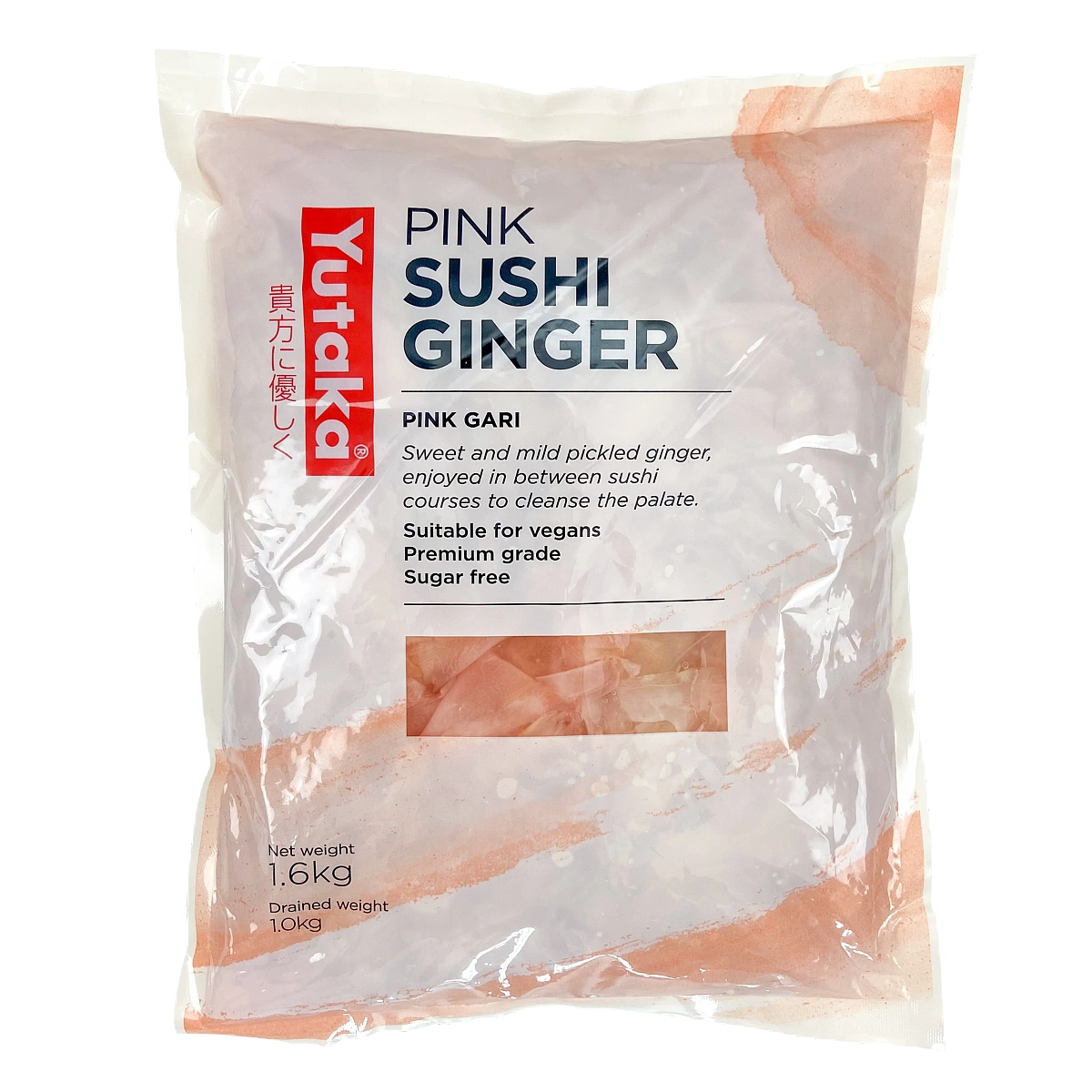 Yutaka Sushi Ginger Pink 1.6KG (Case of 10)