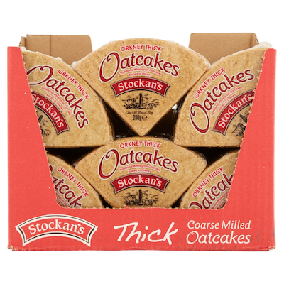 Stockans Thick Triangular Oatcakes 200G (Case of 24)