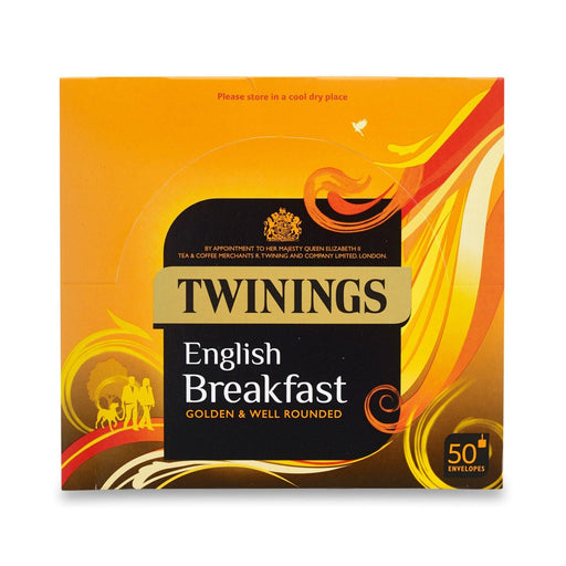 Twinings English Breakfast Envelope 50 Teabags - World Food Shop