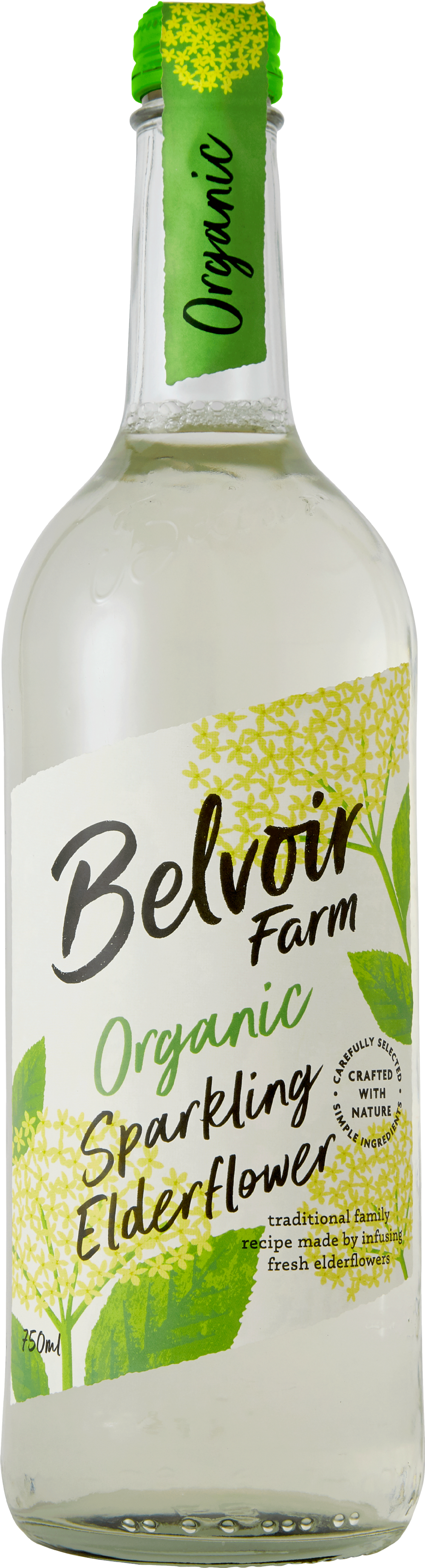 Belvoir Farm Organic Sparkling Elderflower 75CL