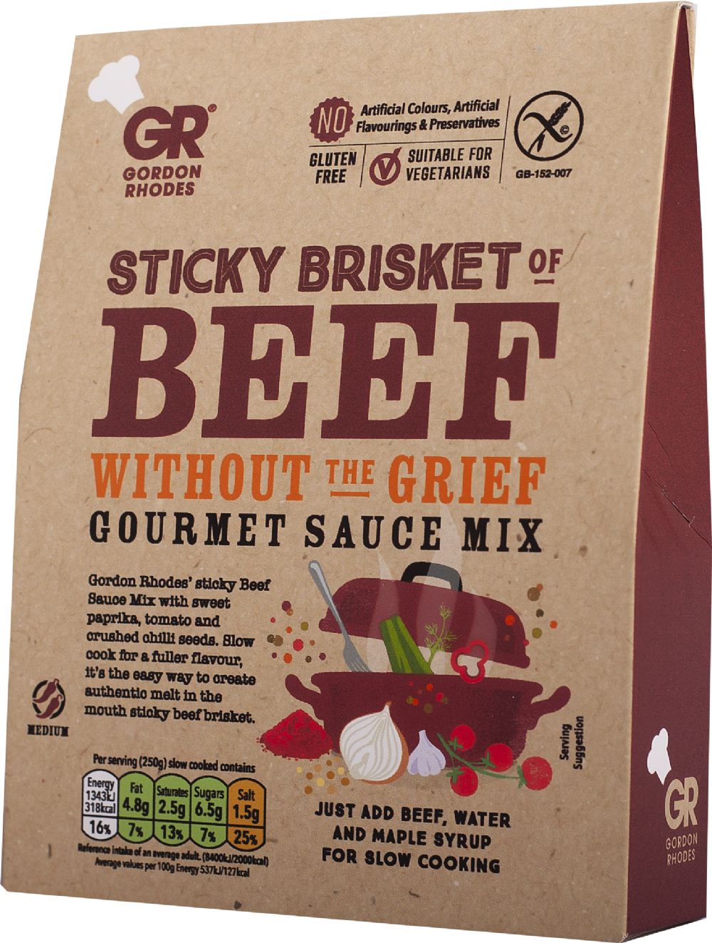 Gordon Rhodes Brisket of Beef without Grief Gourmet Sauce Mix 75G