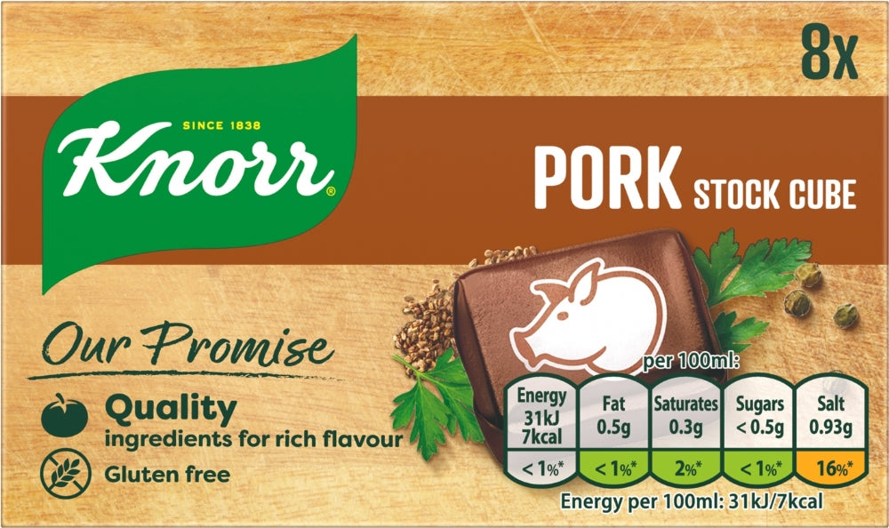 Knorr Pork Stock Cubes 8 Pack