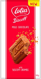 Lotus Milk Chocolate With Biscoff Crumbs 180G