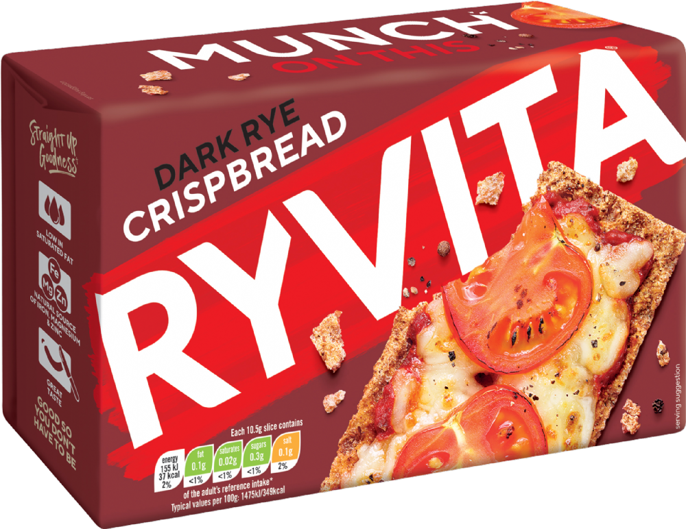 Ryvita Dark Rye Crispbread 250G