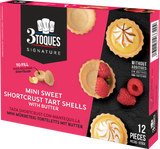 3 Toques 12 Mini Sweet Shortcrust Tart Shells 72G