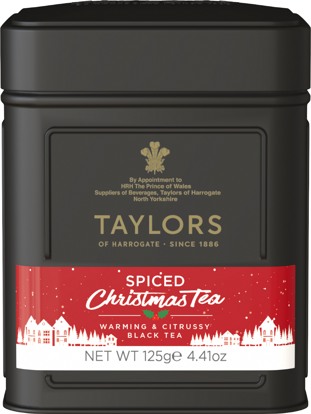 Taylors Of Harrogate Spiced Christmas Leaf Tea Caddy 125G