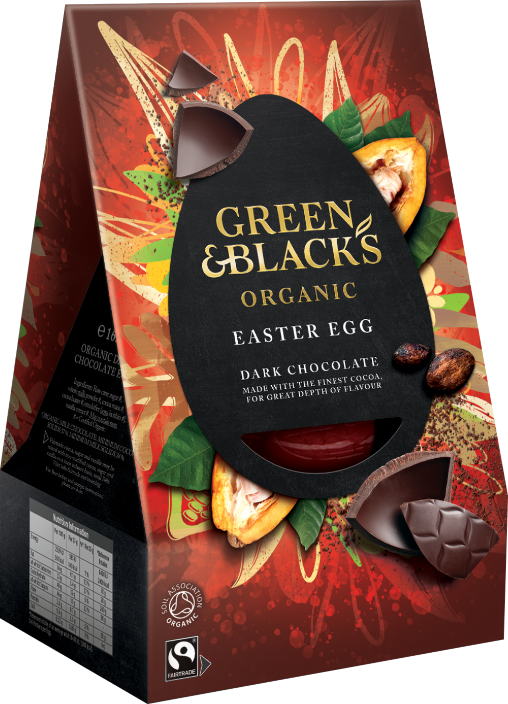 Green & Blacks Organic Dark Chocolate Egg 165G