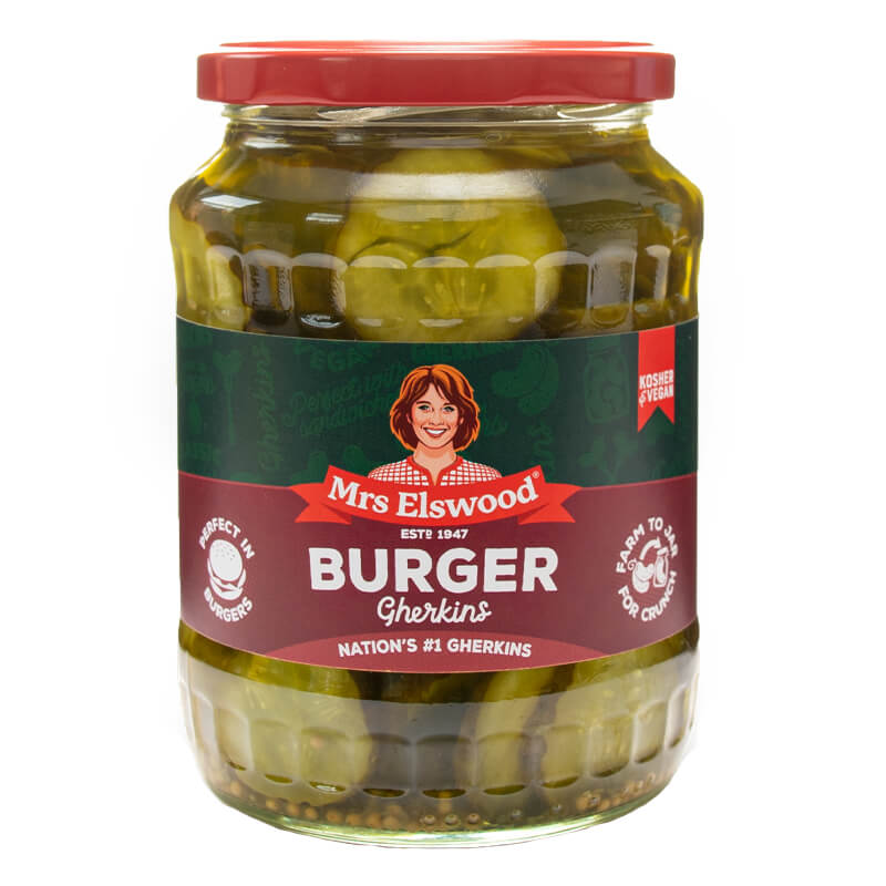 Mrs Elswood Burger Gherkins 670G