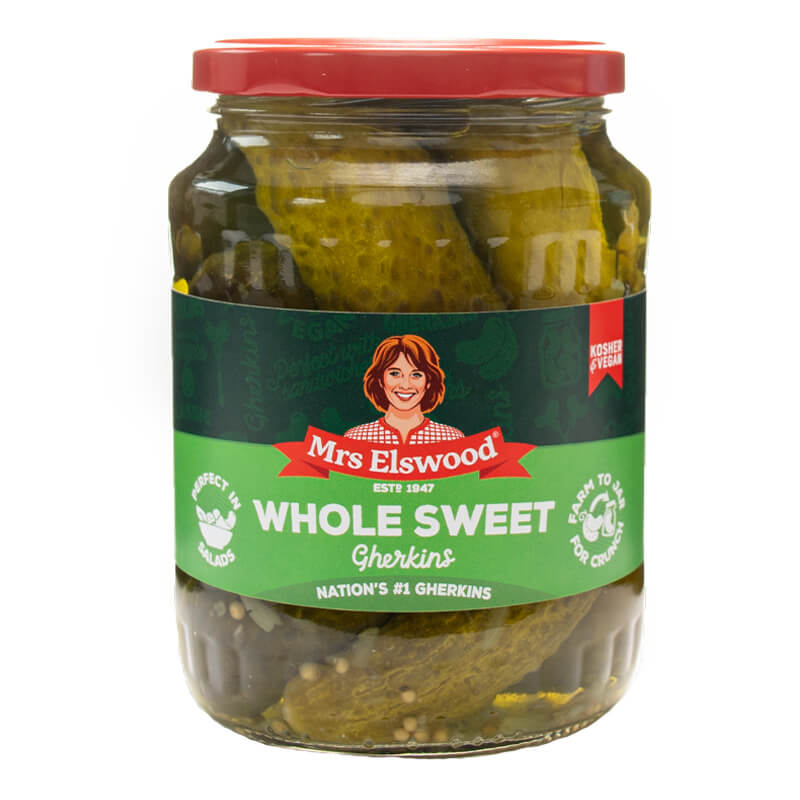 Mrs Elswood	Whole Sweet Cucumbers - Gherkins 670G