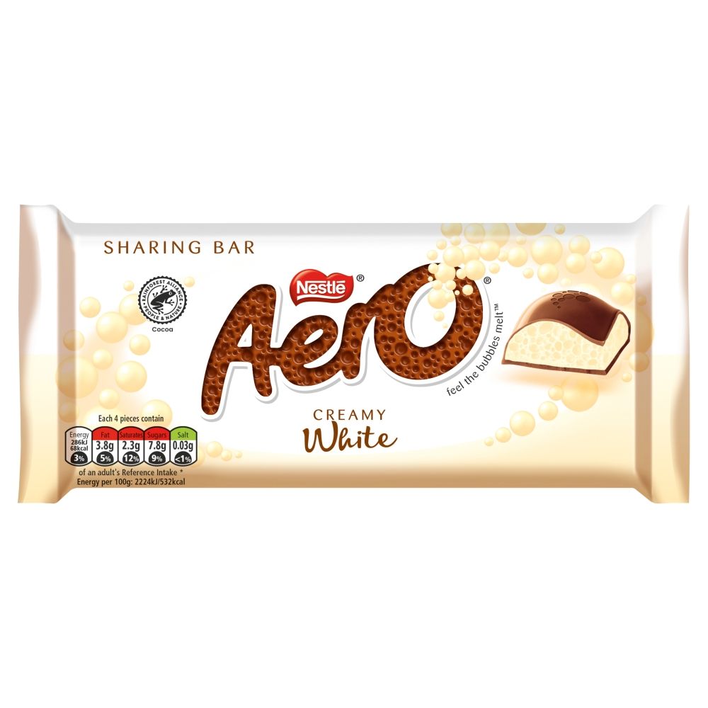 Aero Giant White Chocolate Block 90G