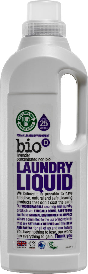 Bio-D Non Bio Lavender Laundry Liquid 1L