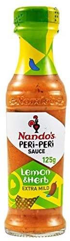 Nandos Lemon & Herb Extra Mild Peri-Peri Sauce 125G - World Food Shop