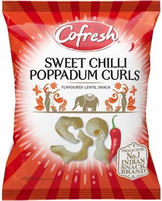 Cofresh Sweet & Chilli Poppadum Curls 80G