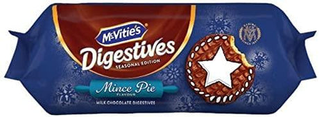 Mcvities Mince Pie Milk Chocolate Digestives 243G - World Food Shop