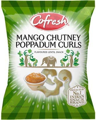 Cofresh Mango Chutney Poppadum Curls 80G