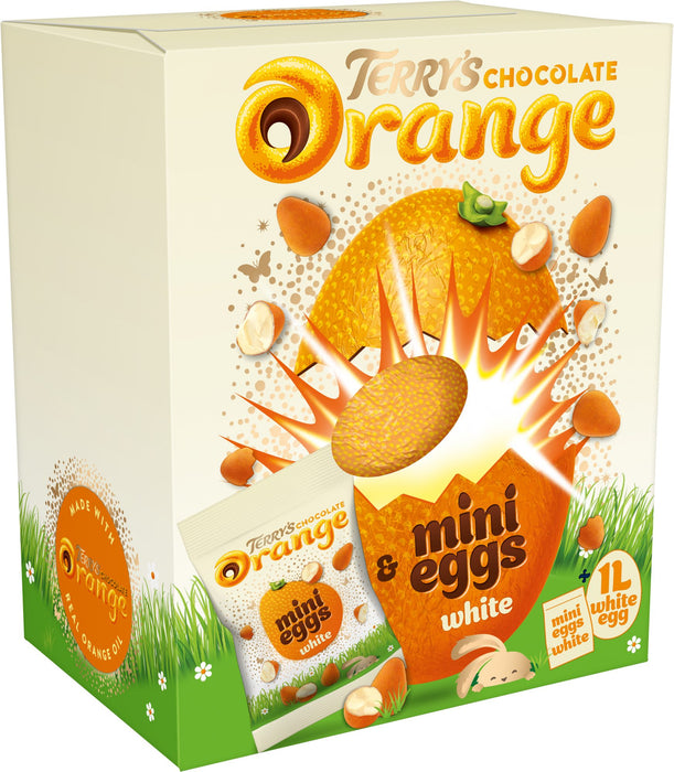 Terry's White Chocolate Orange Easter Egg & Minis 230G