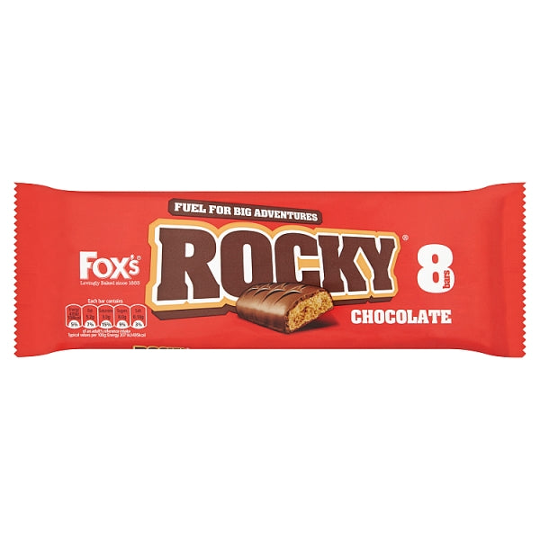 Foxs Rocky Chocolate Bars 8pk