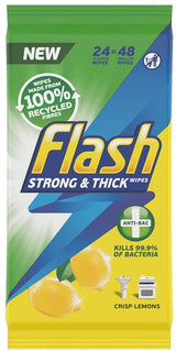 Flash Strong And Thick Anti-Bacterial Wipes 24S