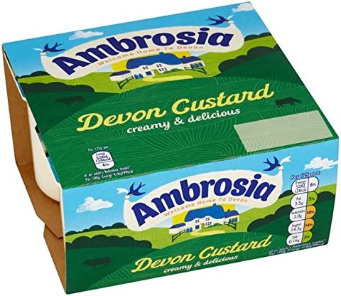 Ambrosia Devon Custard 4x125g