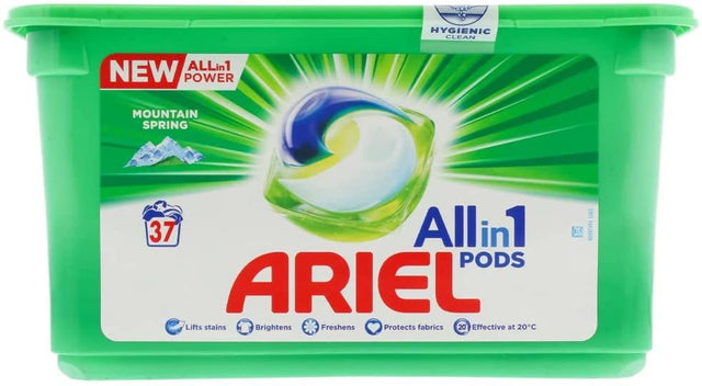 Ariel All In 1 Washing Pods Mountain Spring 37S - World Food Shop