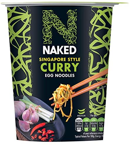 Naked Noodle Singapore Curry Egg Noodles 78G