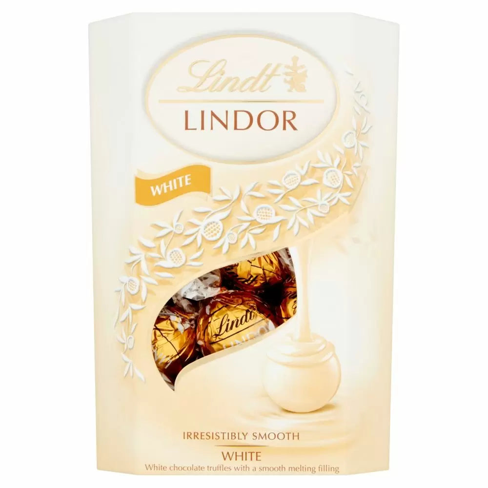 Lindt Lindor White Chocolate Truffles Box 200G