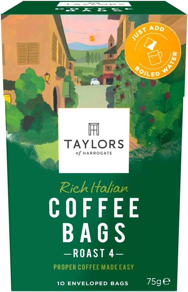 Taylors of Harrogate Rich Italian 10 Coffee Bags (75G)