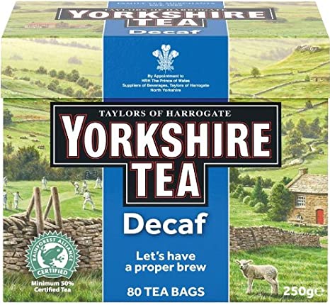 Taylors of Harrogate Yorkshire Decaf Tea 80s