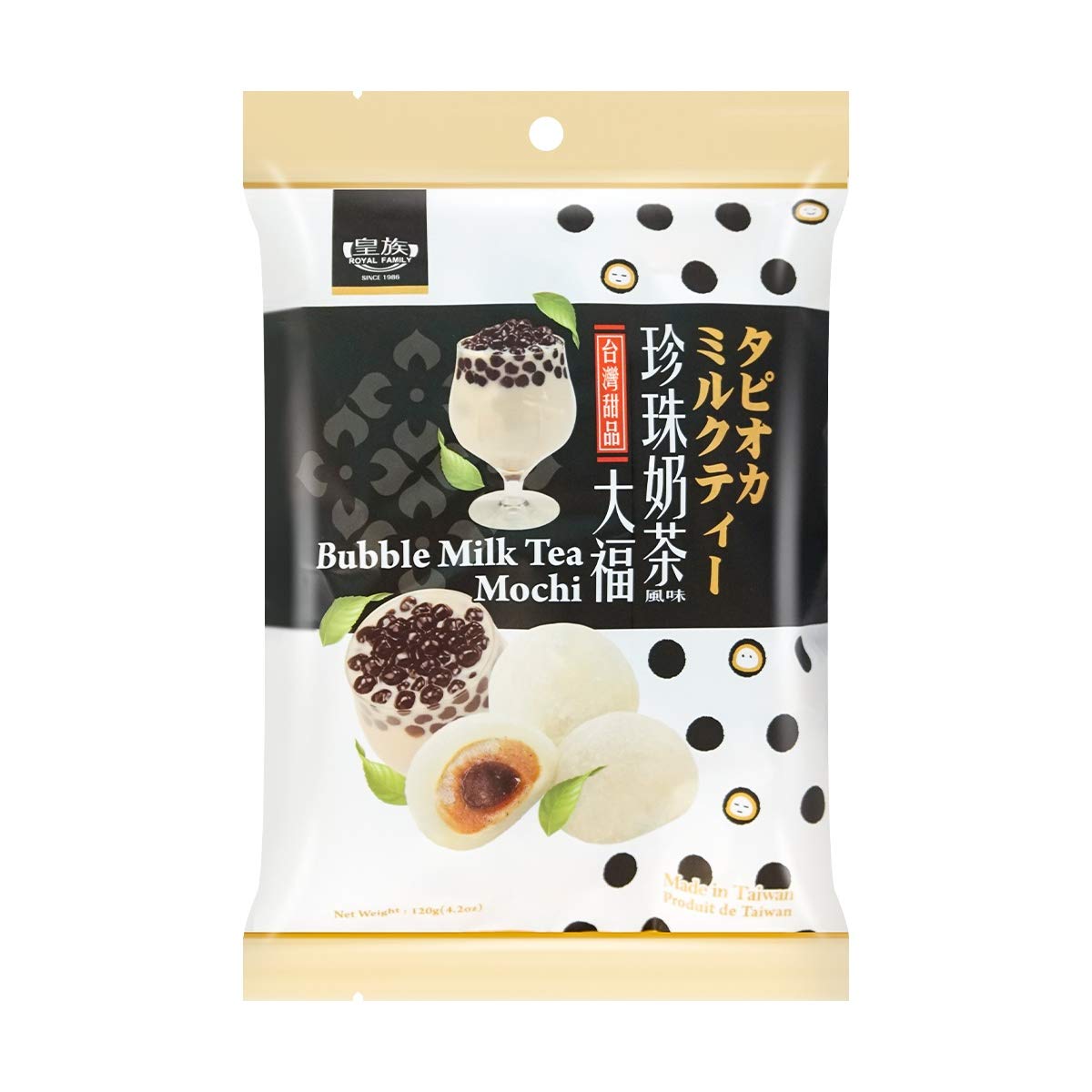 Royal Family DaiFuku Mochi - Bubble Tea 120G