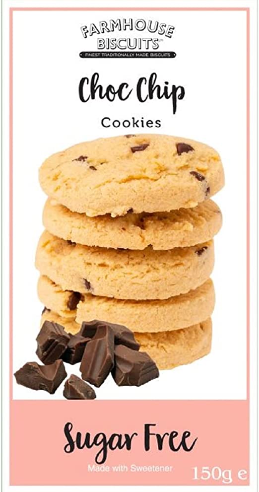 Farmhouse Sugar Free Choc Chip Cookies 150G