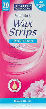 Beauty Formulas Cold Wax Strips 20s Legs And Body