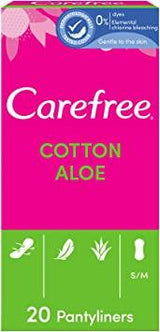 Carefree Breathable Pantyliners Aloe Vera 20S - World Food Shop